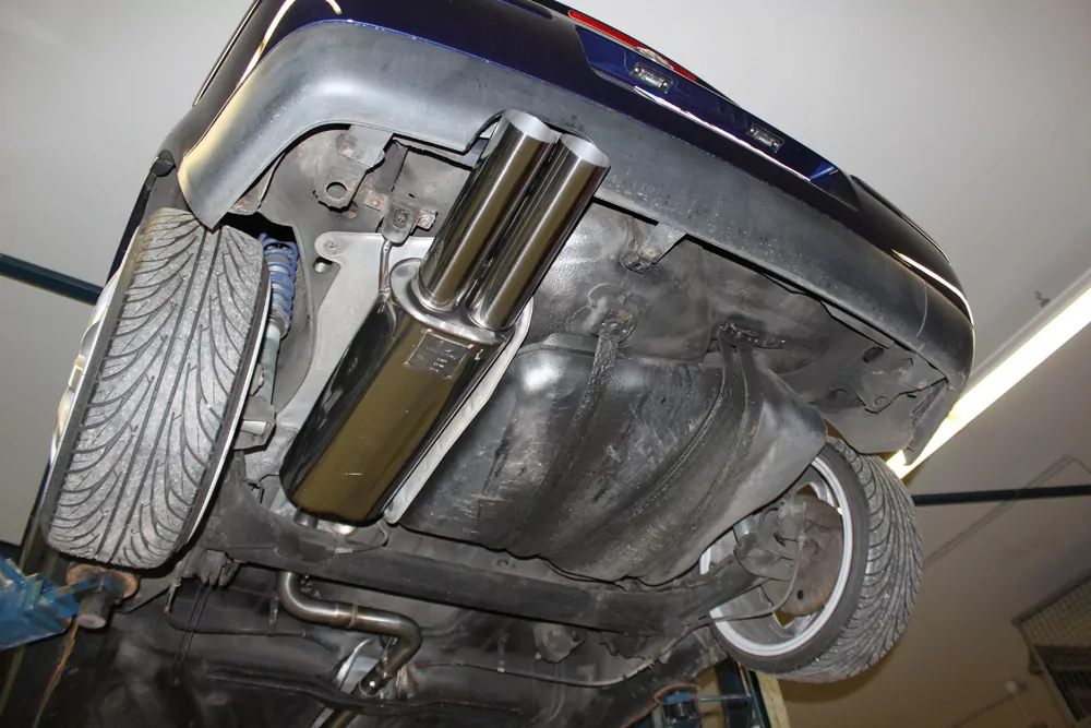 VW Golf III/ IV Cabriolet  Endschalldämpfer - 2x76 Typ 10