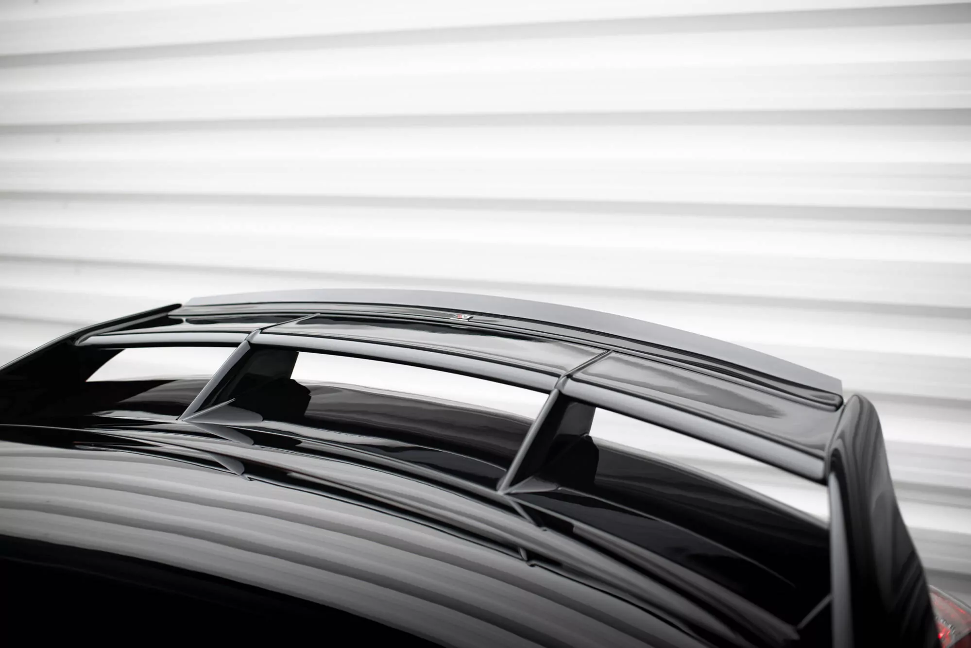 Spoiler CAP Passend Für Passend Für FORD FOCUS MK2 RS Schwarz Hochglanz Schwarz Hochglanz