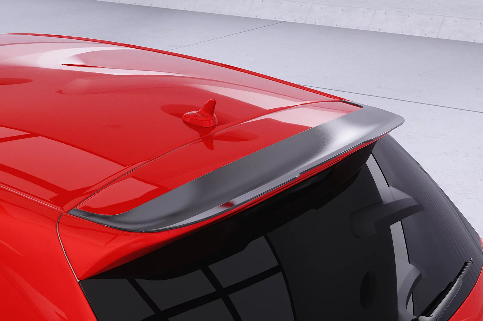 Heckflügel mit ABE für VW Polo V (Typ 6R, 6C) GTI HF615 Strukturiert (schwarz matt)