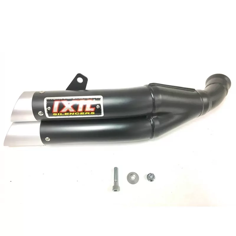 IXIL Dual Hyperlow L3XB Silencer Stainless Steel Black / Aluminium - KTM Duke RC125 - XM3357XB