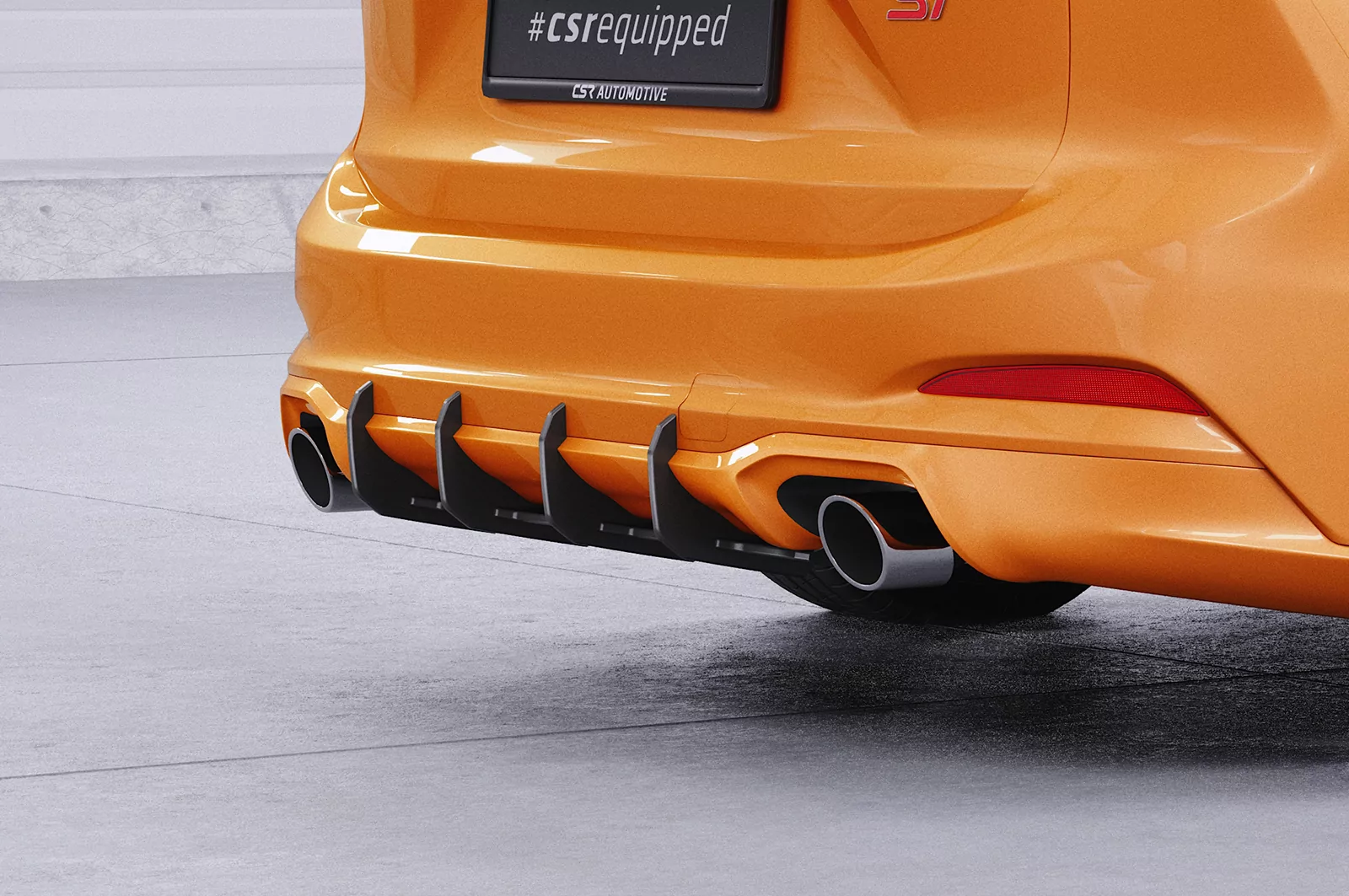 Racing Diffusor / Heckansatz für Ford Focus MK4 Turnier ST-Line HA339