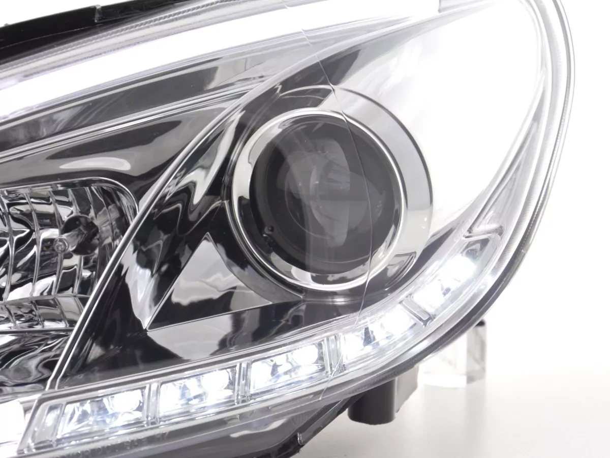 Scheinwerfer Set Daylight LED Tagfahrlicht VW Golf 6 Bj. 08-12 chrom