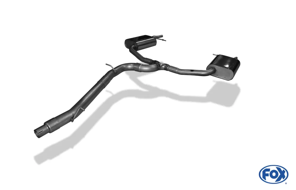 Skoda Octavia 5E RS - TDI - 4x4 mit Diesel-Endrohrblenden  Halbanlage rechts/links ab Kat - Austritt der Endrohre in den originalen Diesel-Endrohrblenden