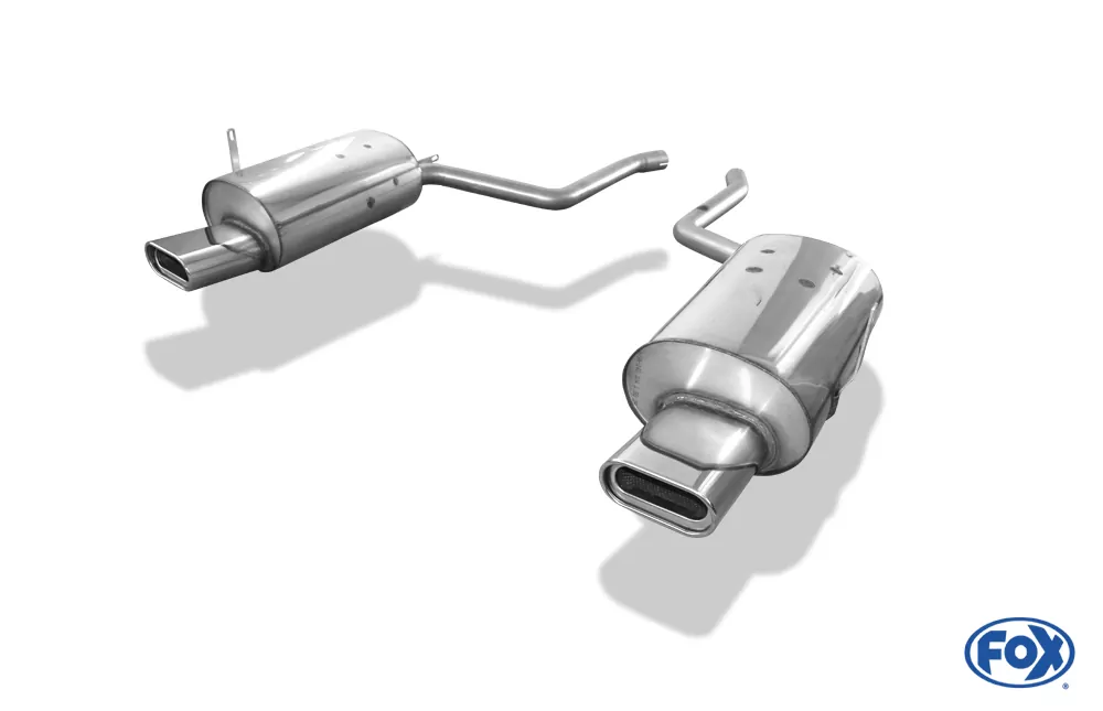 BMW E38 730i/ 735i/ 740i - Ohne Stoßstangenausschnitt  Endschalldämpfer rechts/links - 160x80 Typ 53 rechts/links