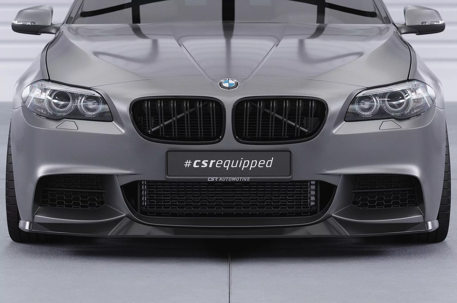 Cup-Spoilerlippe mit ABE für BMW 5er F10/F11 M-Paket CSL137 Strukturiert (schwarz matt)