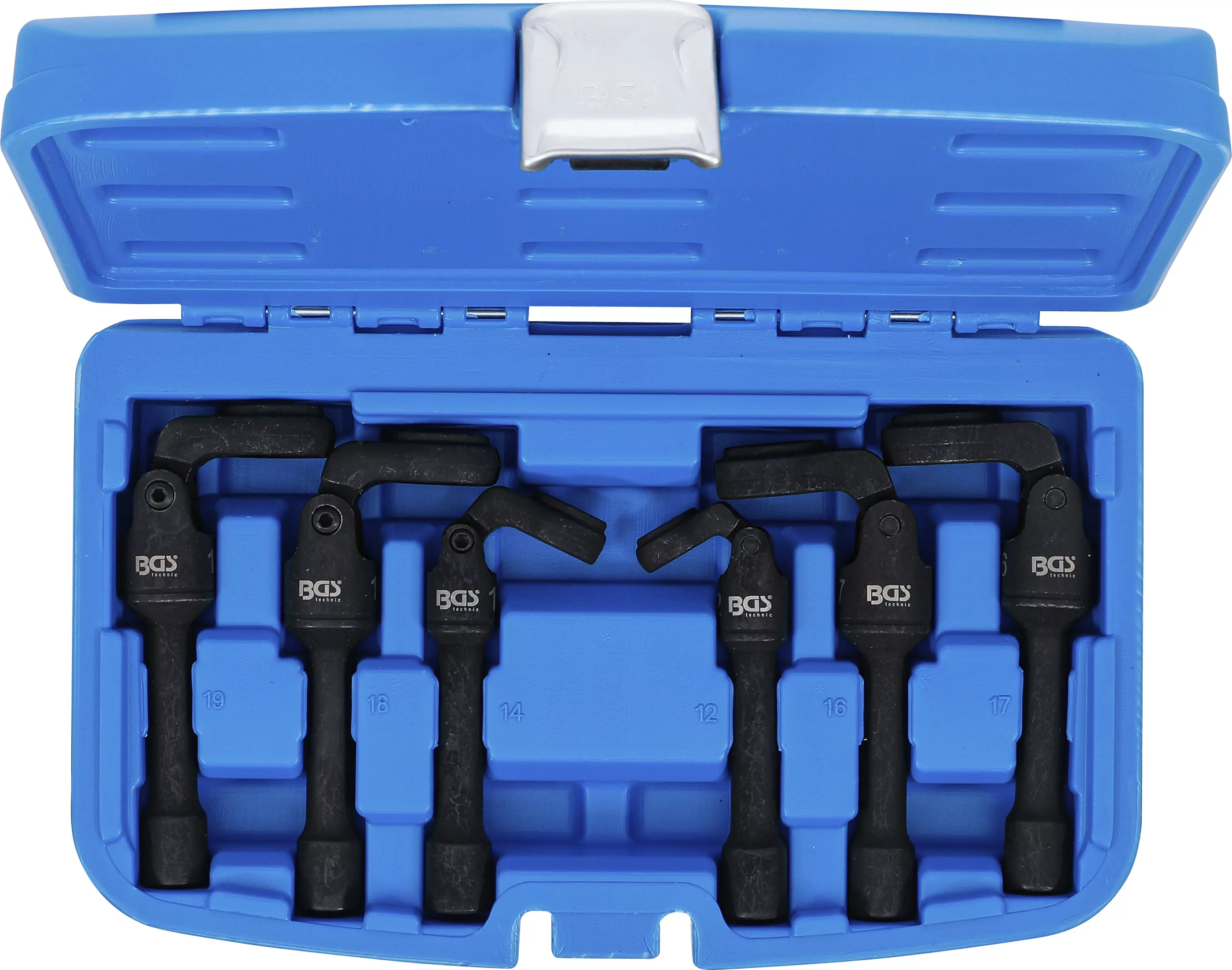 Hahnenfußschlüssel-Satz | Antrieb Innenvierkant 10 mm (3/8") | mit Gelenk | 6-tlg.