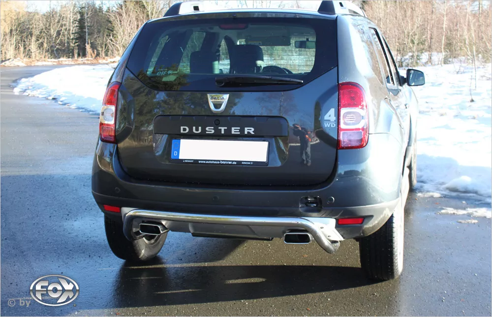 Dacia Duster 4x4 Facelift  Endschalldämpfer quer Ausgang rechts/links - 145x65 Typ 59 rechts/links