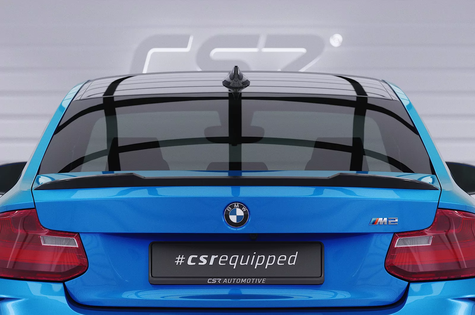 Heckflügel mit ABE für BMW 2er F22 / M2 F87 Coupe HF141 Schwarz Strukturiert