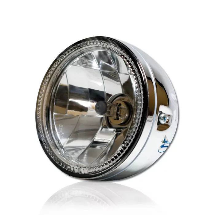 Scheinwerfer"skyline" 5-3/4", Ccfl-standlichtring, H4, Seitliche Befestigung M6, Chrom, E-geprüft