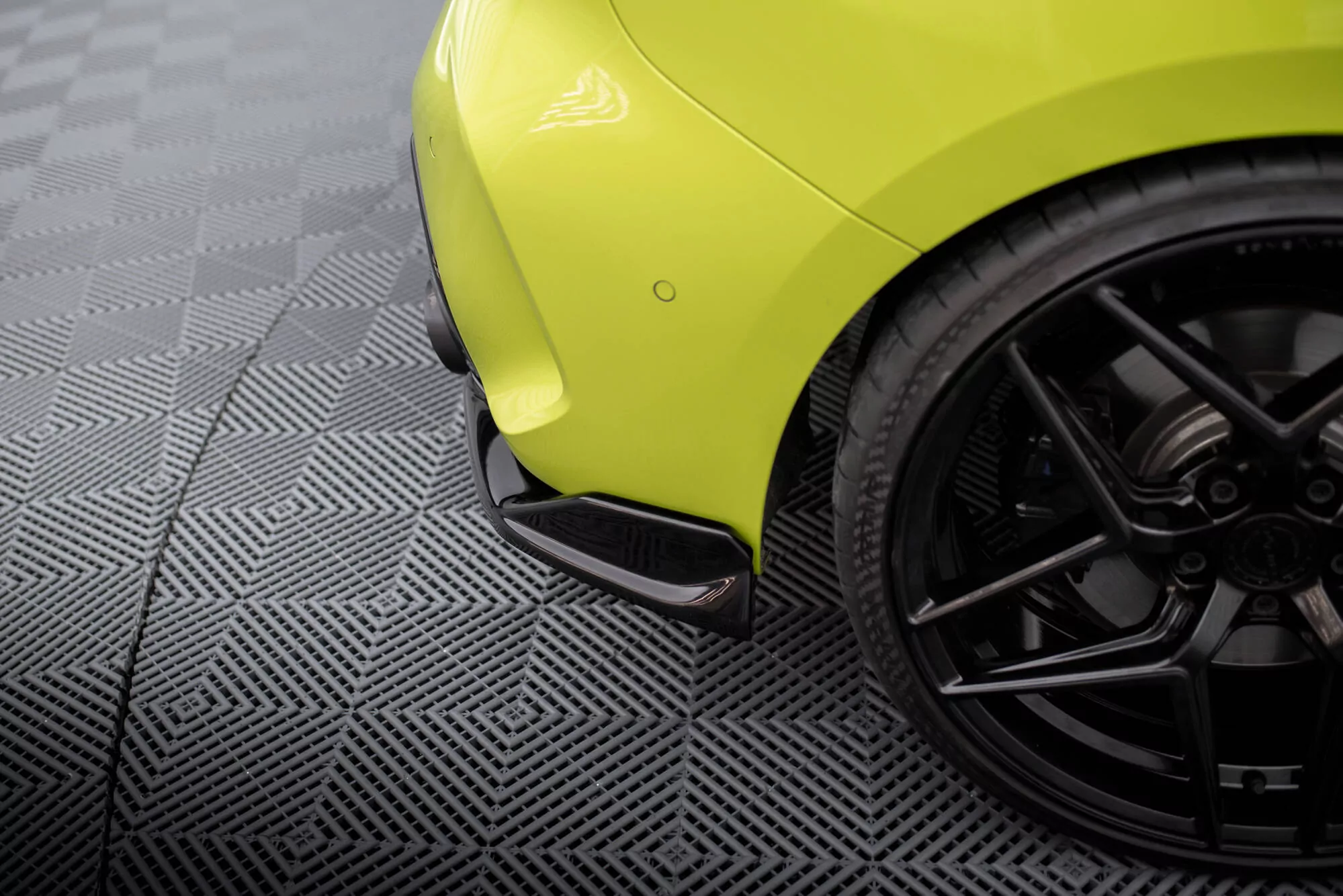 Heck Ansatz Flaps Diffusor Für V.8 (FĂĽr Heckansatz V.1) BMW 1er M-Paket / M135i F40 Schwarz Hochglanz