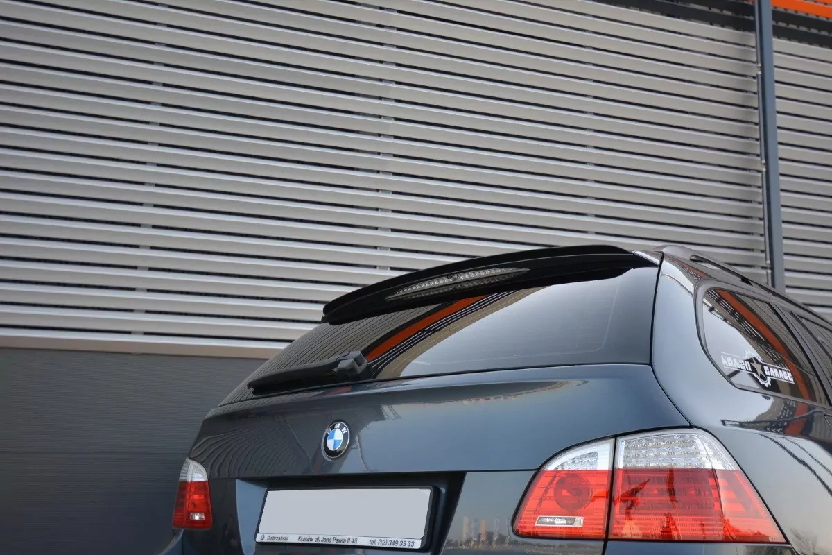 Spoiler CAP Passend Für Passend Für BMW 5er E61 M Paket Schwarz Hochglanz Schwarz Hochglanz