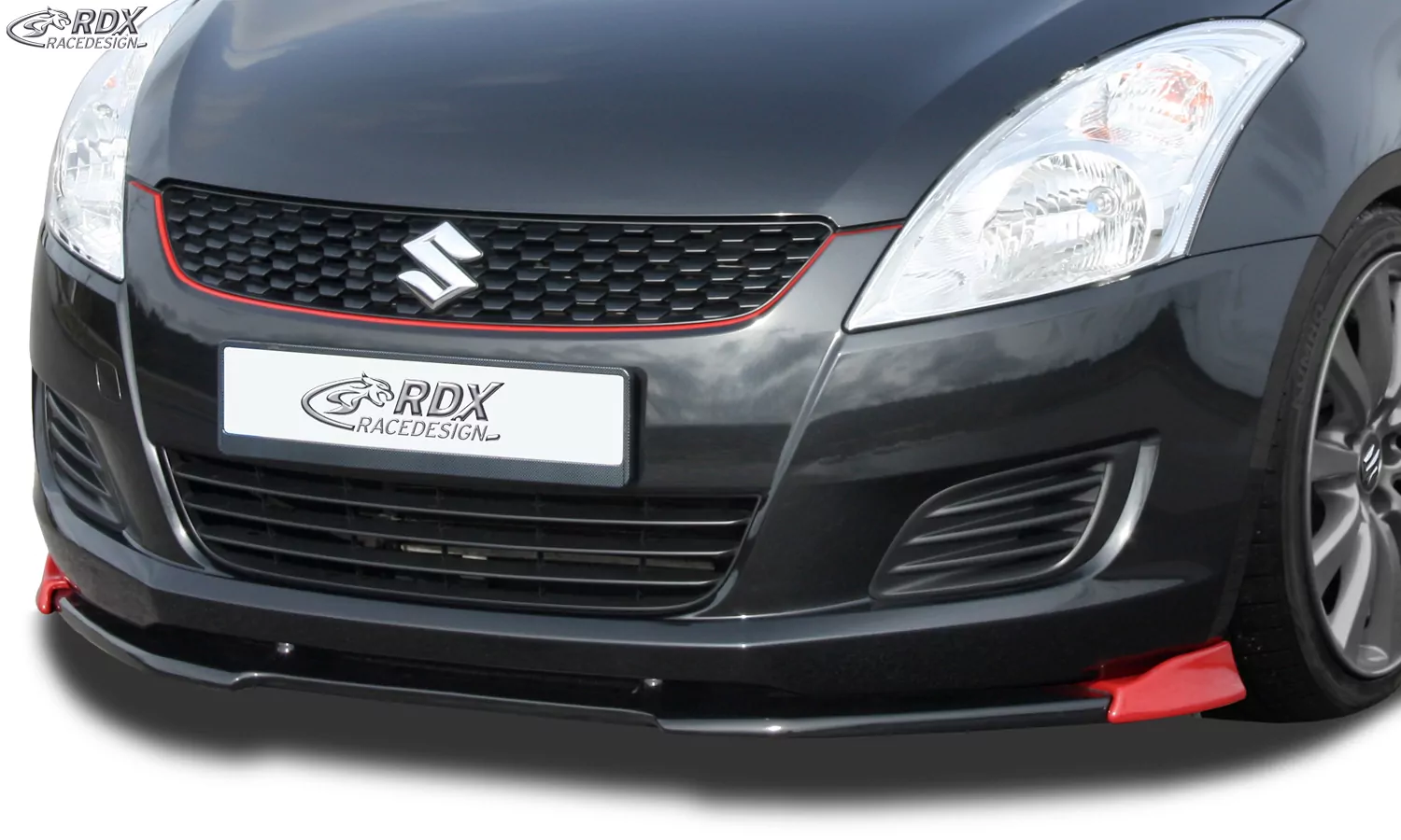 RDX Frontspoiler VARIO-X für NISSAN Swift FZ/NZ 2010-2013 Frontlippe Front Ansatz Vorne Spoilerlippe