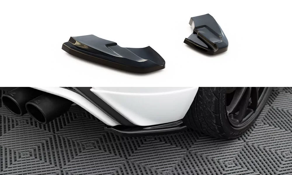 Heck Ansatz Flaps Diffusor Passend Für Diffusor Passend Für FORD FIESTA MK7 ST / STLINE / ZETEC S FL Schwarz Hochglanz Schwarz Hochglanz