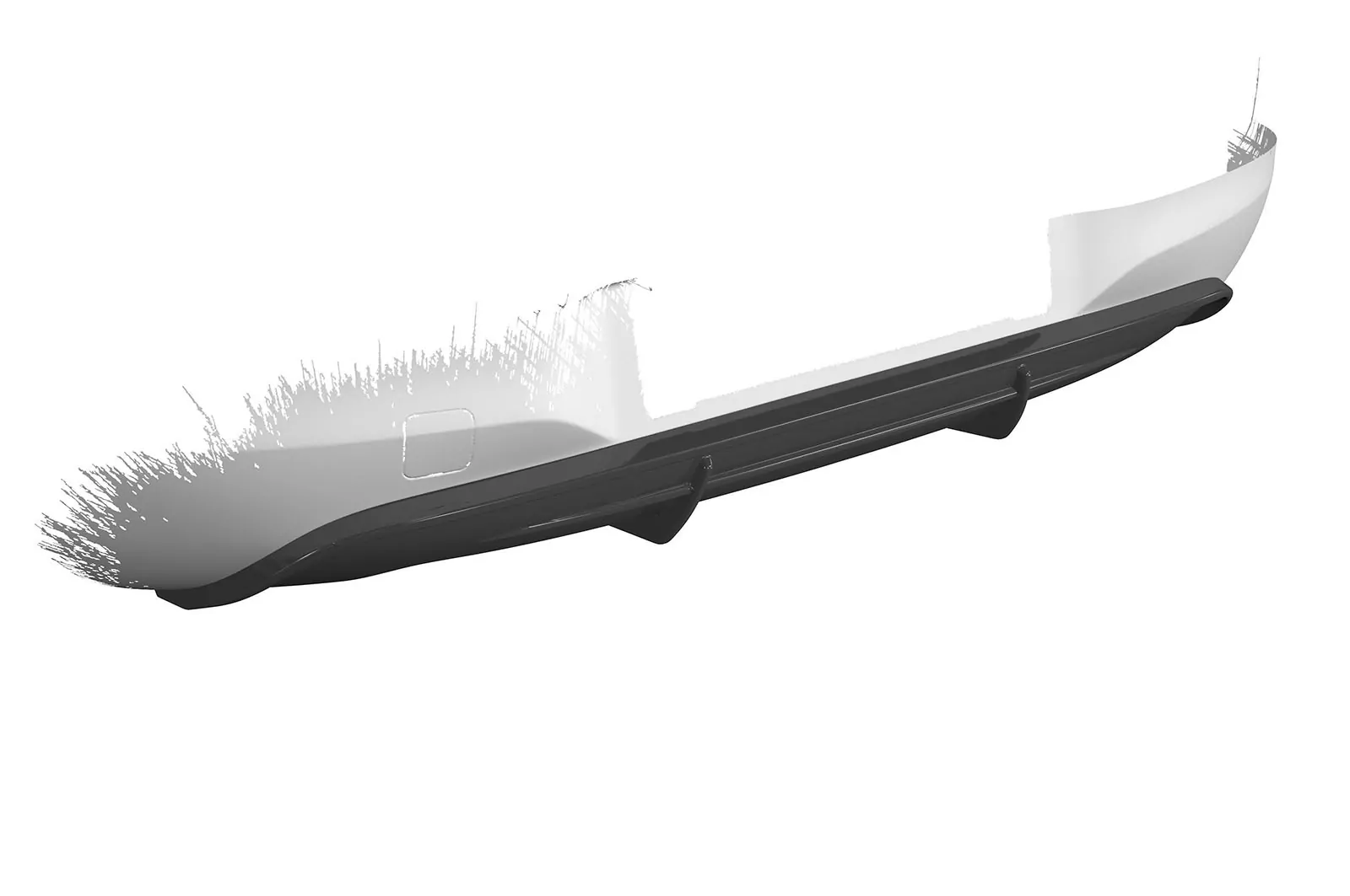 Heckansatz für Opel Corsa E HA274 Strukturiert (schwarz matt)