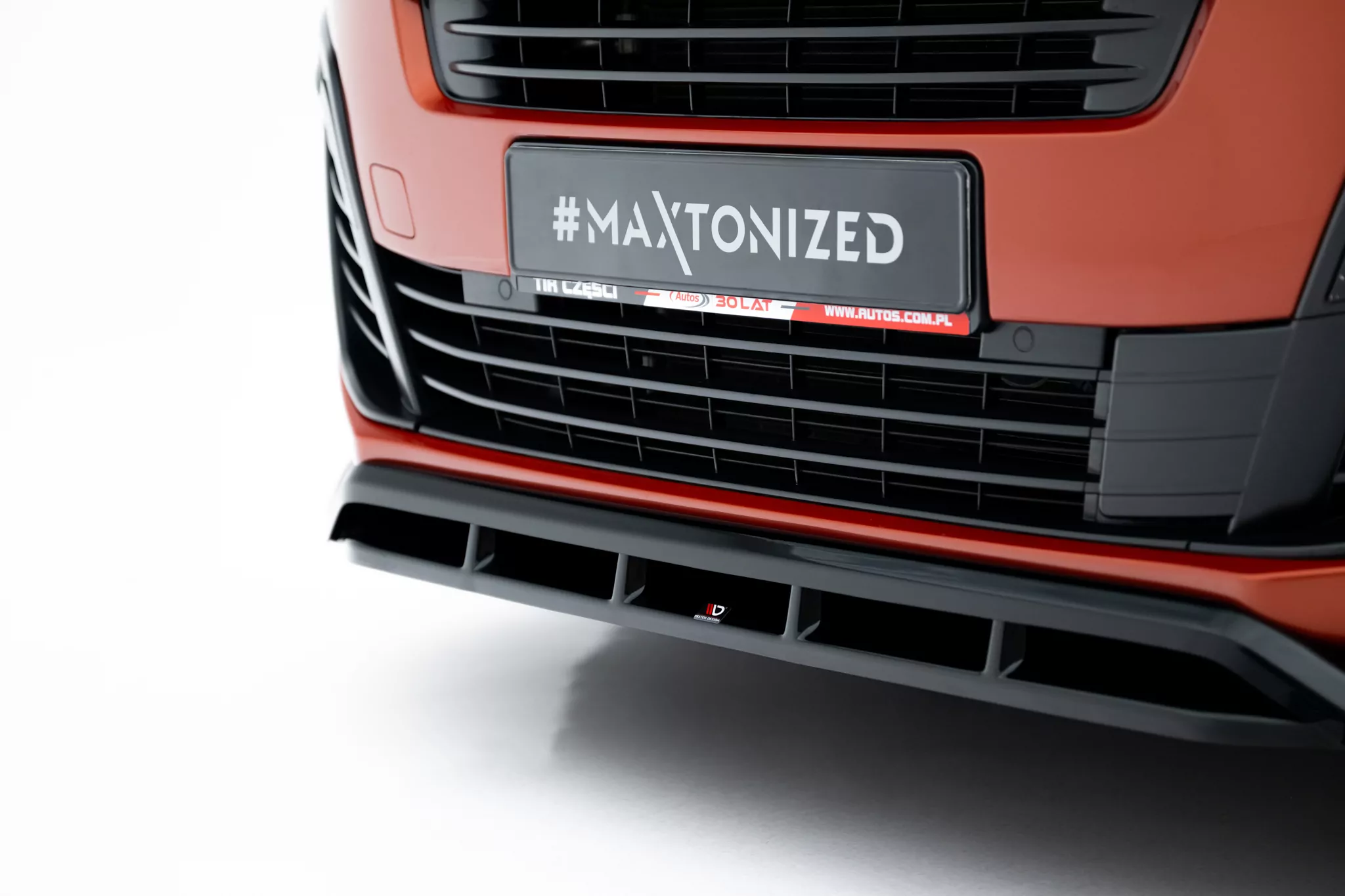 Front Ansatz Für Peugeot Partner Mk3 Schwarz Hochglanz