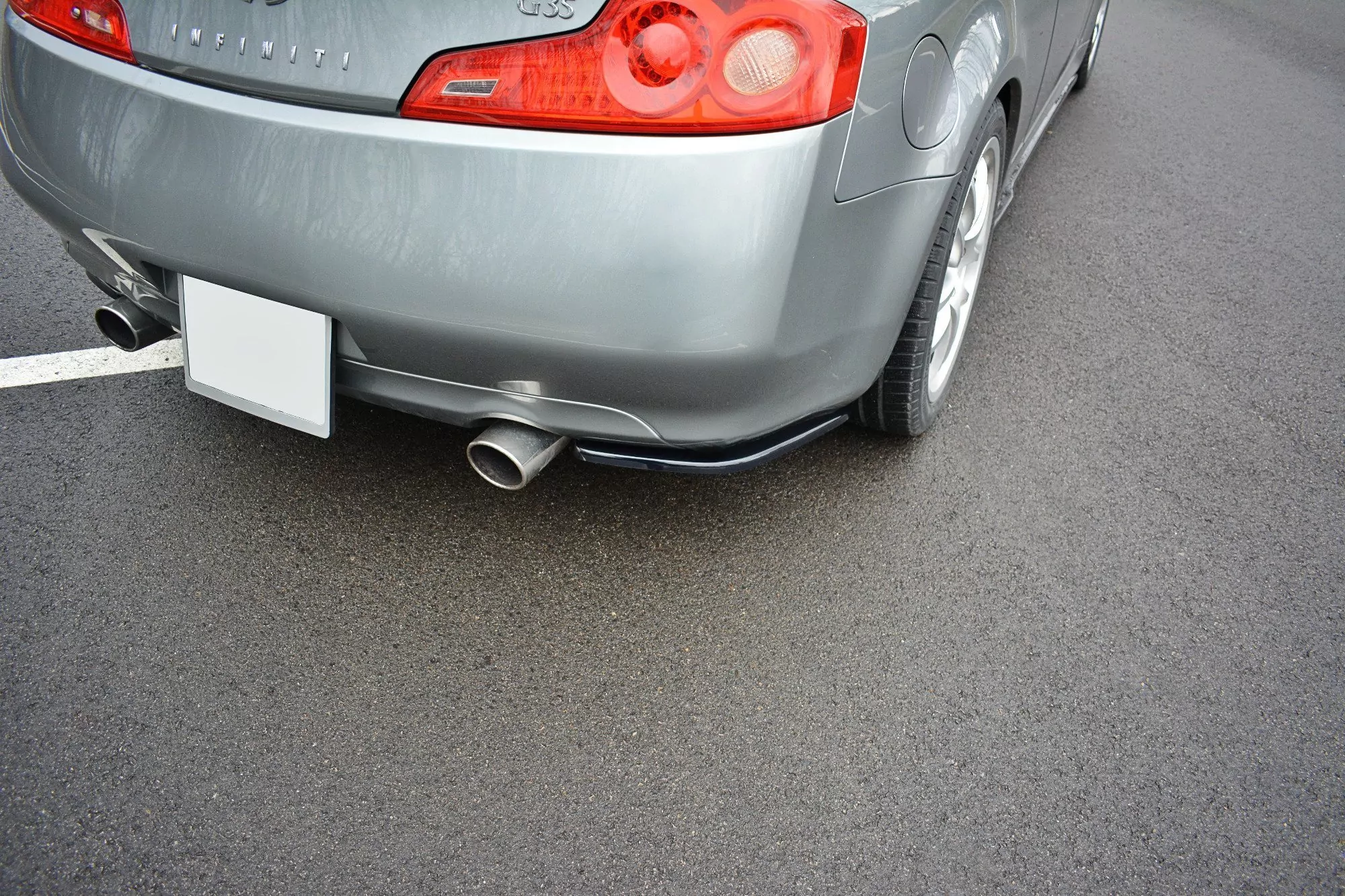 Heck Ansatz Flaps Diffusor Passend Für Diffusor Passend Für INFINITI G35 COUPE Schwarz Hochglanz Schwarz Hochglanz