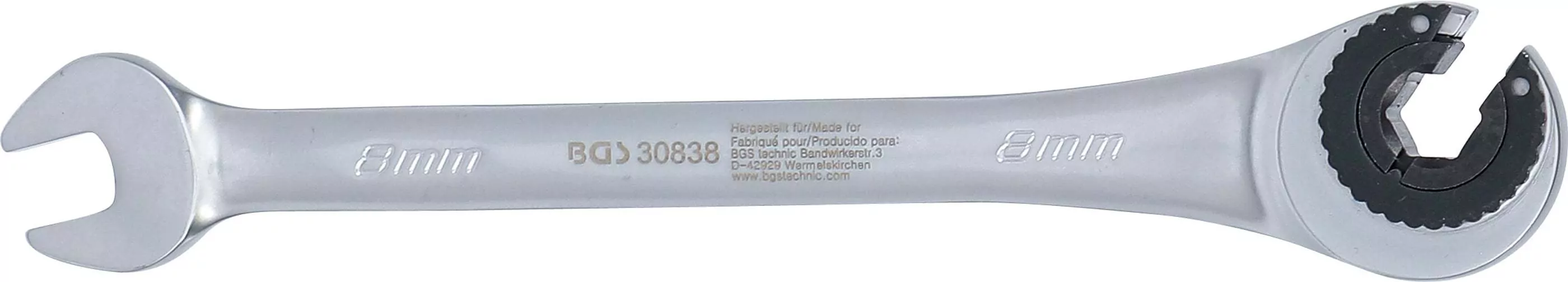 Ratschenring-Maulschlüssel | offen | SW 8 mm