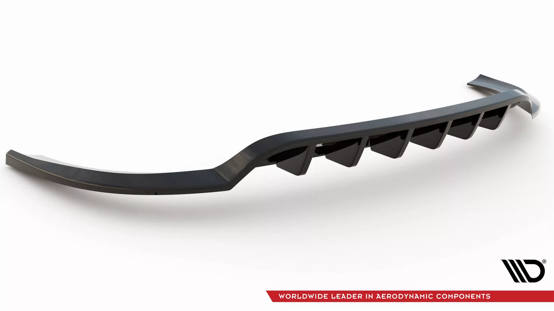 Hinten Splitter (mit Einem Vertikalem Balken) Hyundai Ix35 Mk1 Schwarz Hochglanz