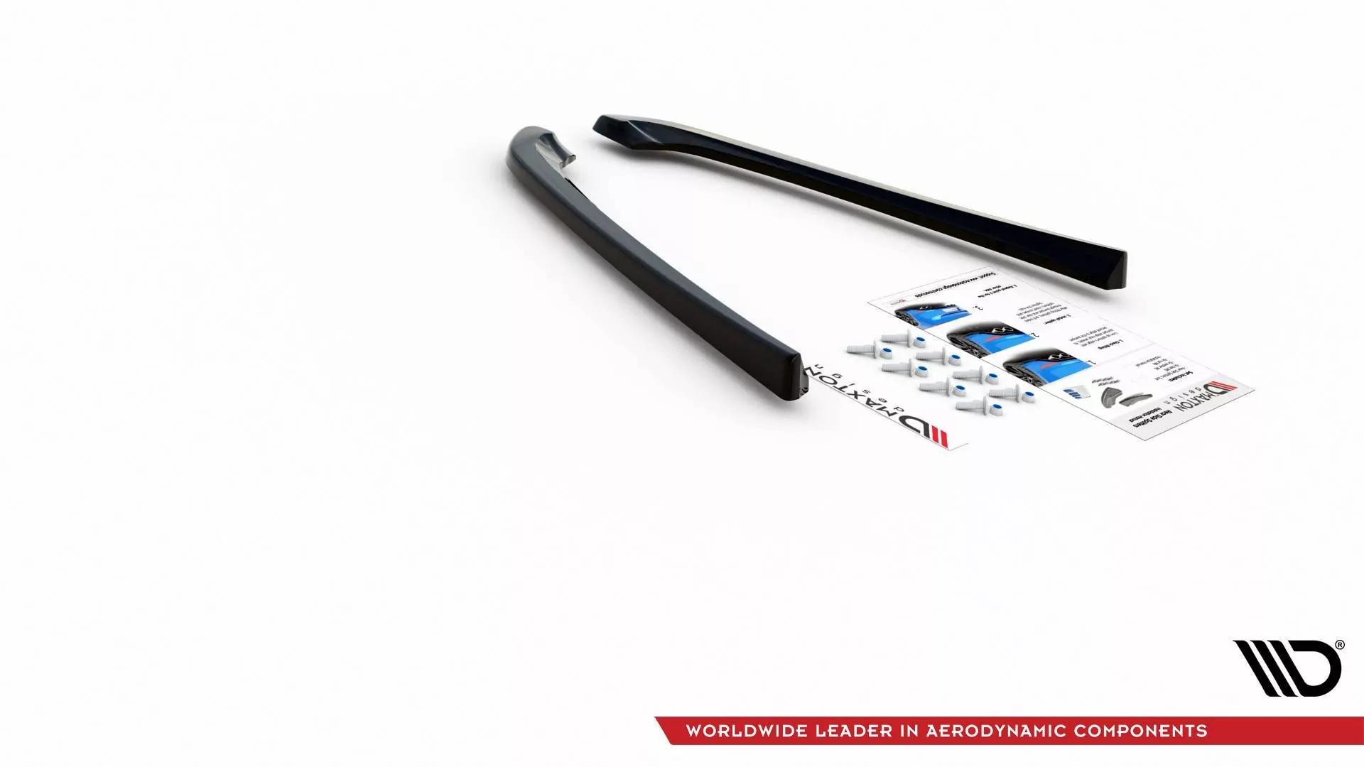 Heck Ansatz Flaps Diffusor Passend Für Lexus IS F Mk2 Schwarz Hochglanz