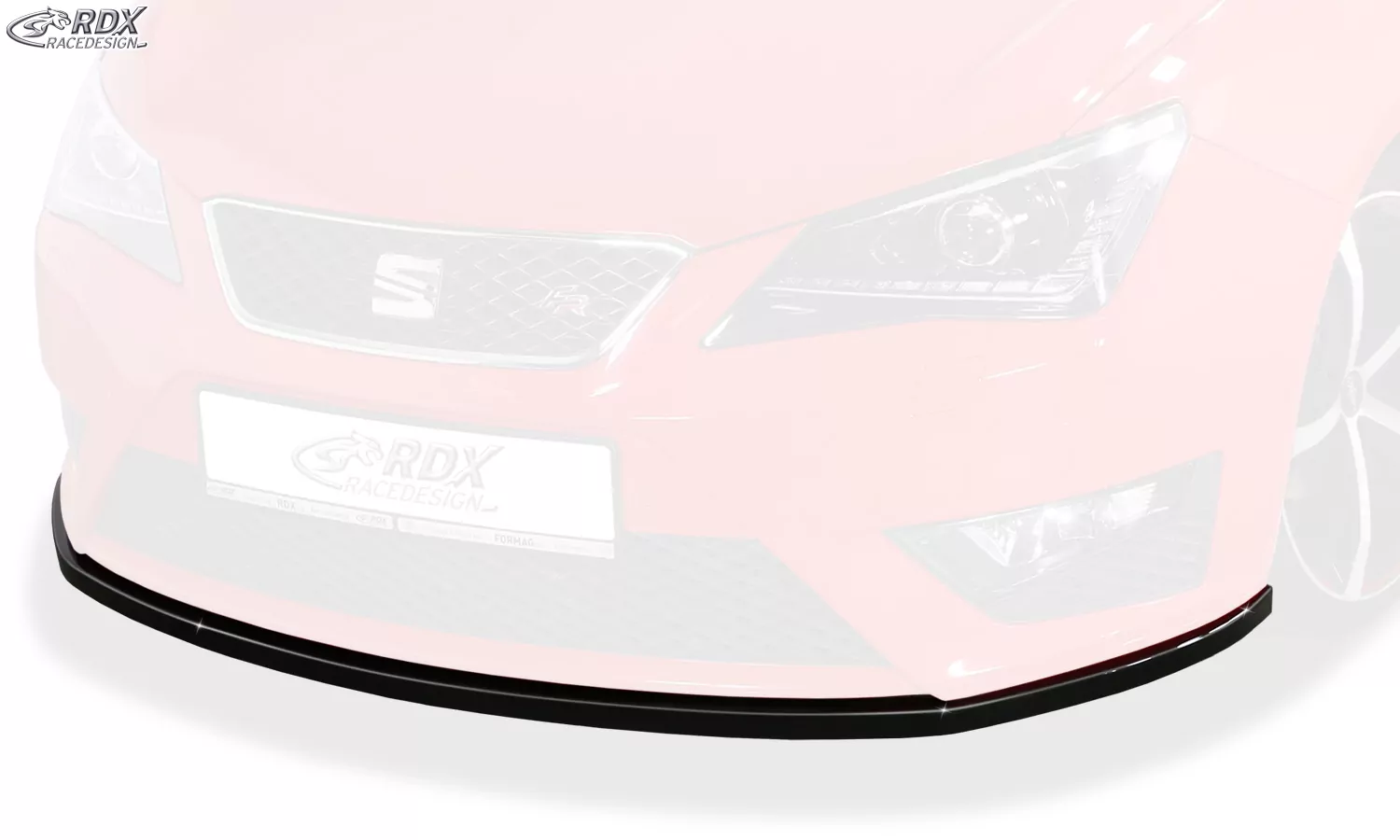RDX Frontspoiler für SEAT Ibiza 6J FR Facelift 2012+ & 6P FR Frontlippe Front Ansatz Vorne Spoilerlippe Schwert