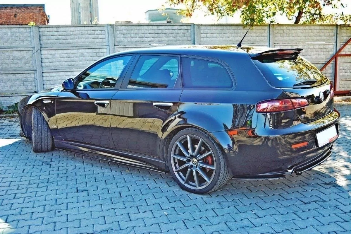 Spoiler CAP Passend Für Passend Für ALFA ROMEO 159 Sportwagon Schwarz Hochglanz Schwarz Hochglanz