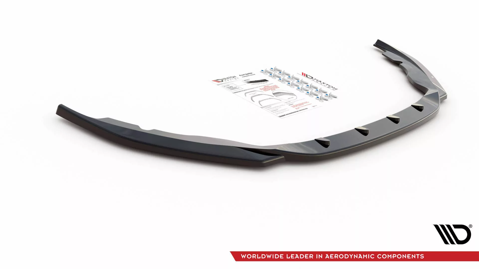 Front Ansatz V.2 Für Skoda Fabia Mk3 Schwarz Hochglanz