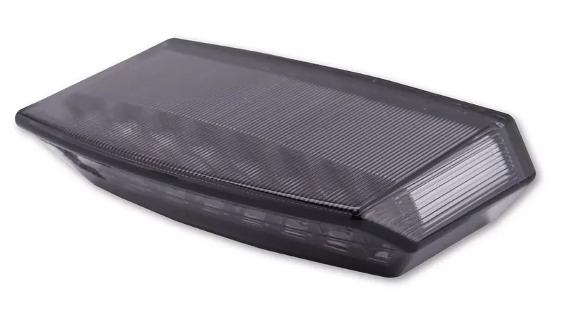 SHIN YO BOSTON LED Rücklicht, schwarze Basisplatte, getöntes Glas E-geprüft