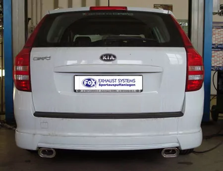 Kia Cee`d Kombi/ Caravan - ED  Endrohrgeweih rechts/links passend auf den originalen Endschalldämpfer - 135x80 Typ 53 rechts/links