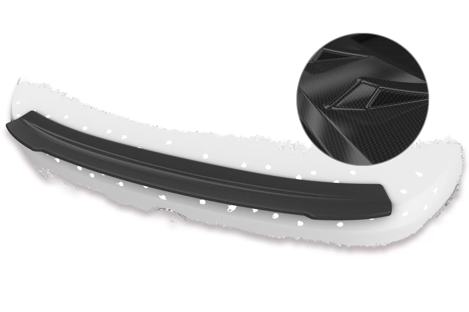 Heckflügel mit ABE für BMW 6er E63 / E64 HF722-C Carbon Look Hochglanz