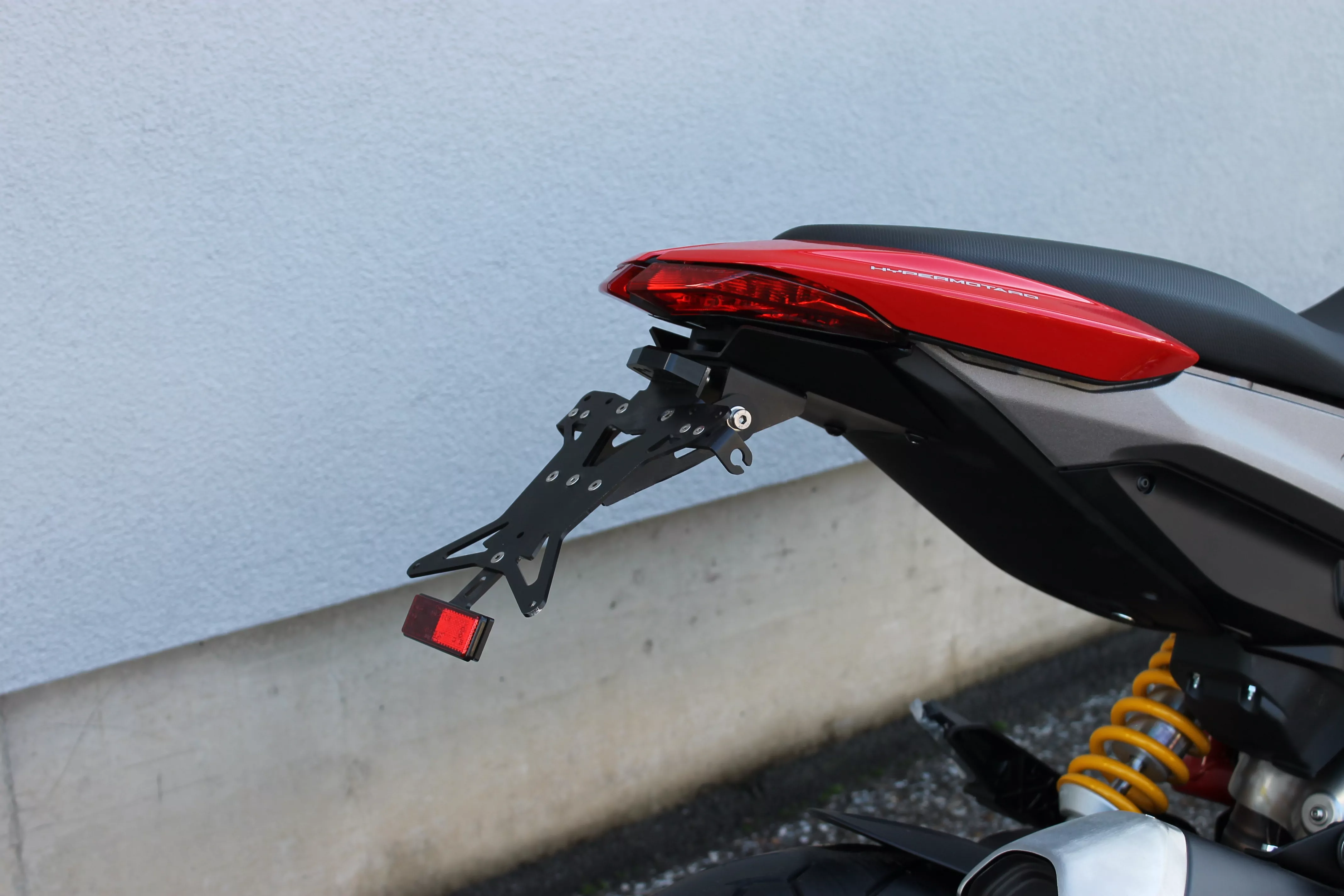 Kurzes Heck - Kennzeichenträger - Kennzeichenhalter für Ducati Hypermotard 821 ab 2013