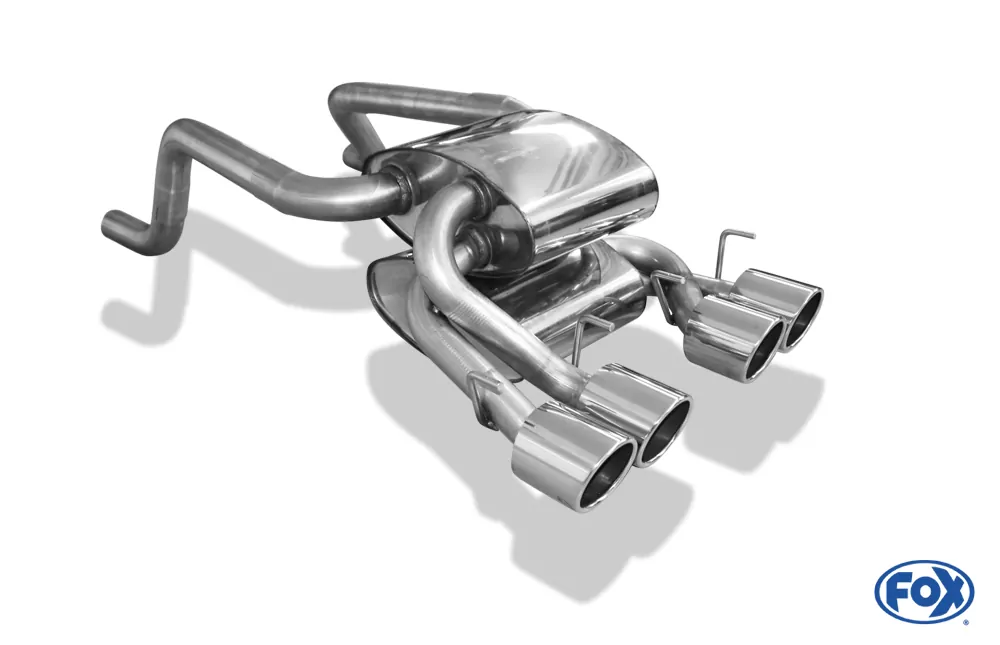 Corvette C06  Endschalldämpfer Ausgang mittig - 4x100 Typ 16 mittig