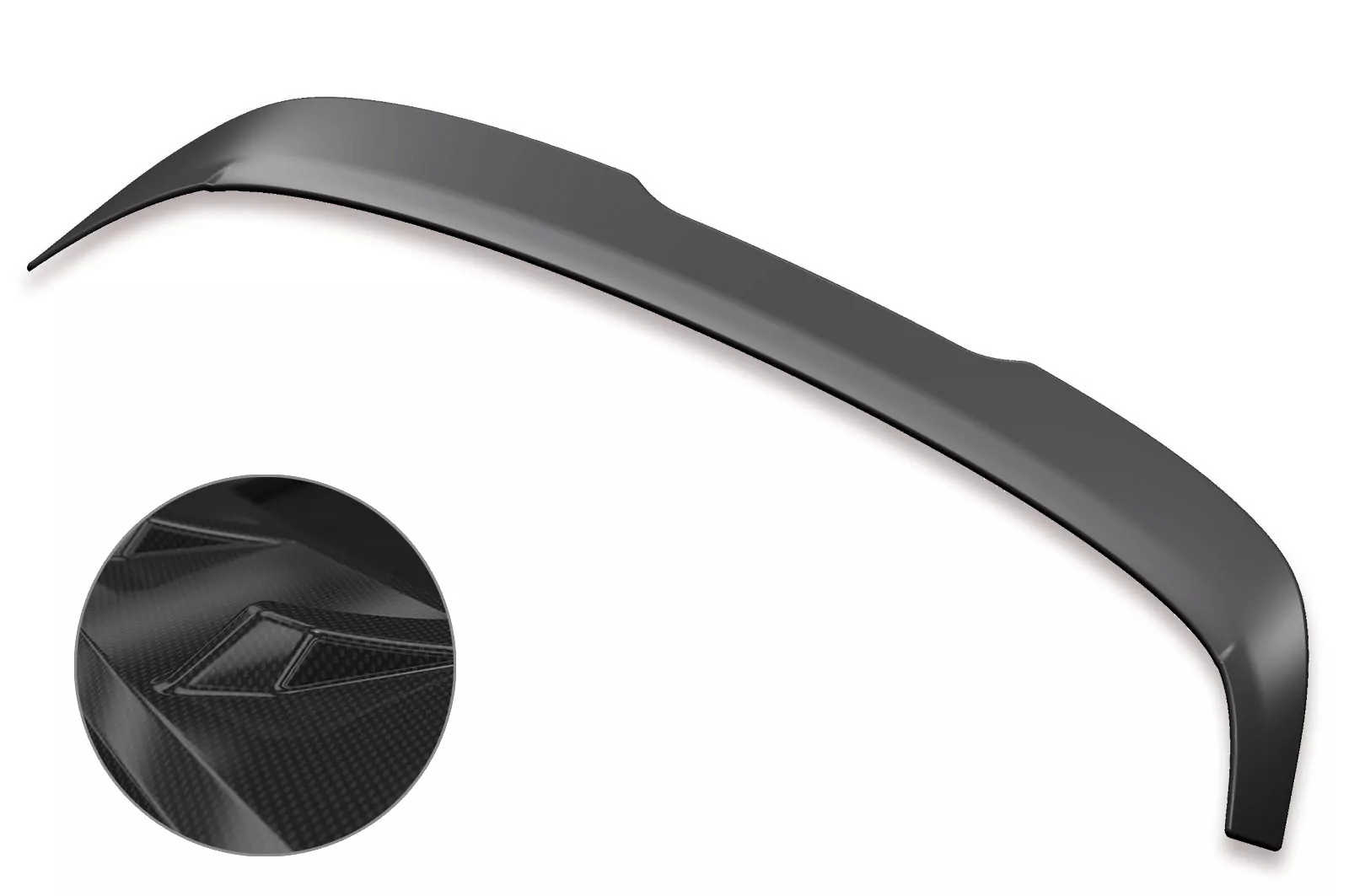 Heckflügel mit ABE für VW Golf 8 GTI, GTD, GTE, R, R-Line HF694-C Carbon Look Hochglanz