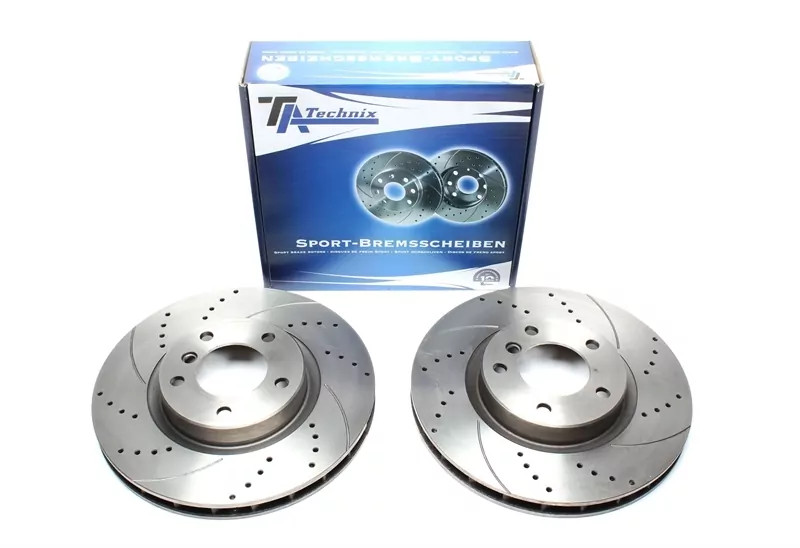TA Technix Sport Bremsscheiben Satz Vorderachse passend für BMW 3er Serie (E36) M3 / Z3 Coupe (E36) M / Z3 (E36) M / Wiesmann Roadster