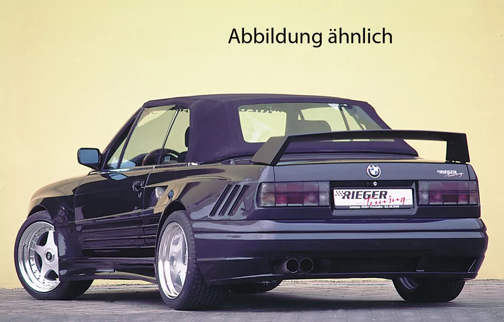 Rieger Heckflügel Breitbau II für BMW 3er E30 - Coupé  -> auch einzeln montierbar carbon optik