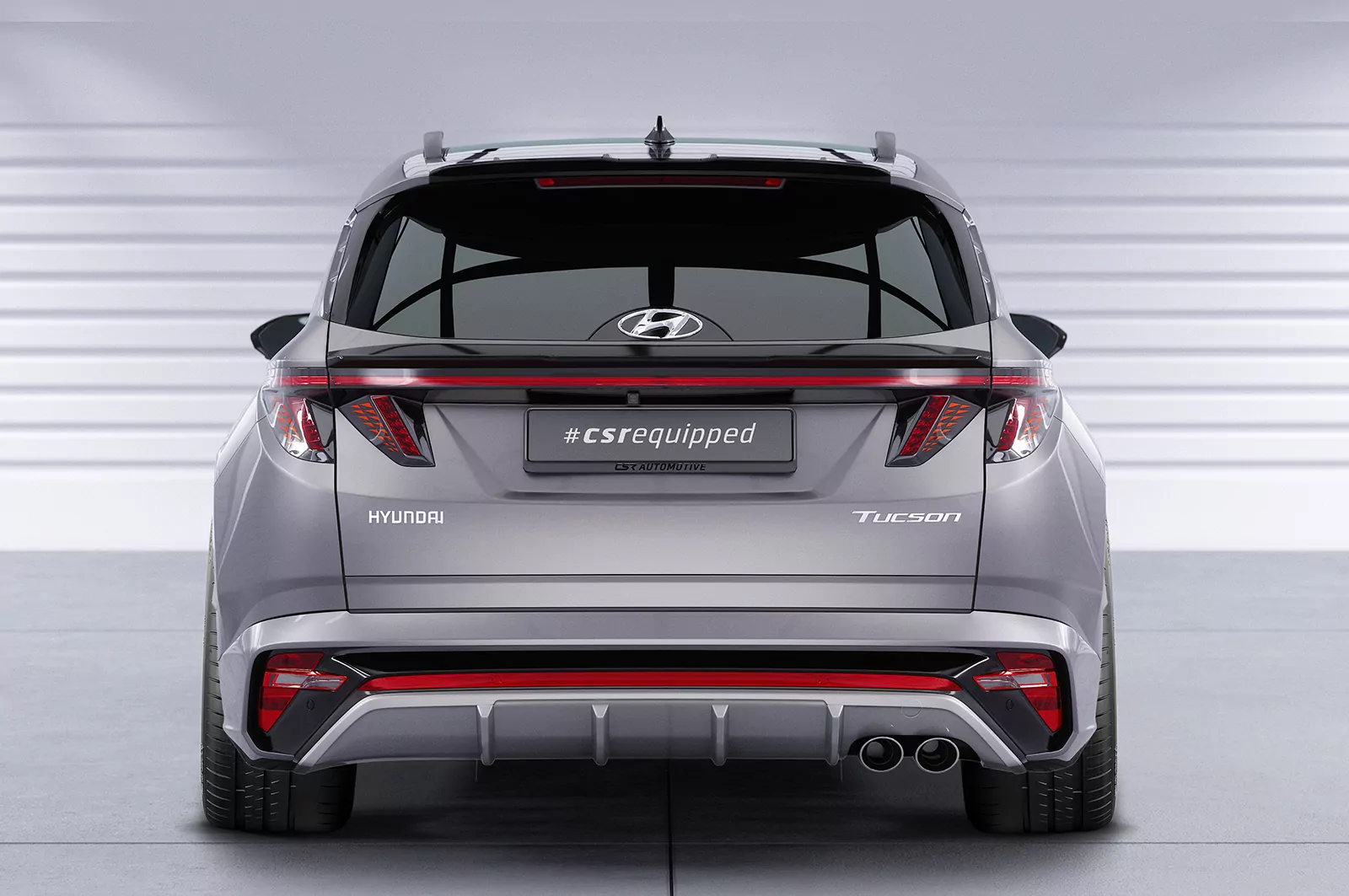 Heckflügel mit ABE für Hyundai Tucson 4 (NX4) HF093 Schwarz Strukturiert