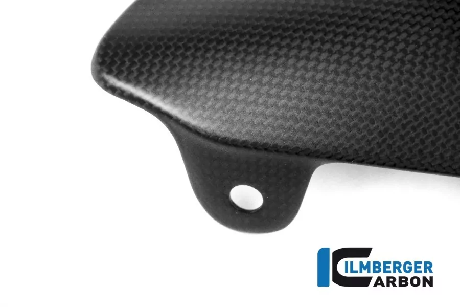 Ilmberger Carbon Stiefelschutz am Auspuff matt