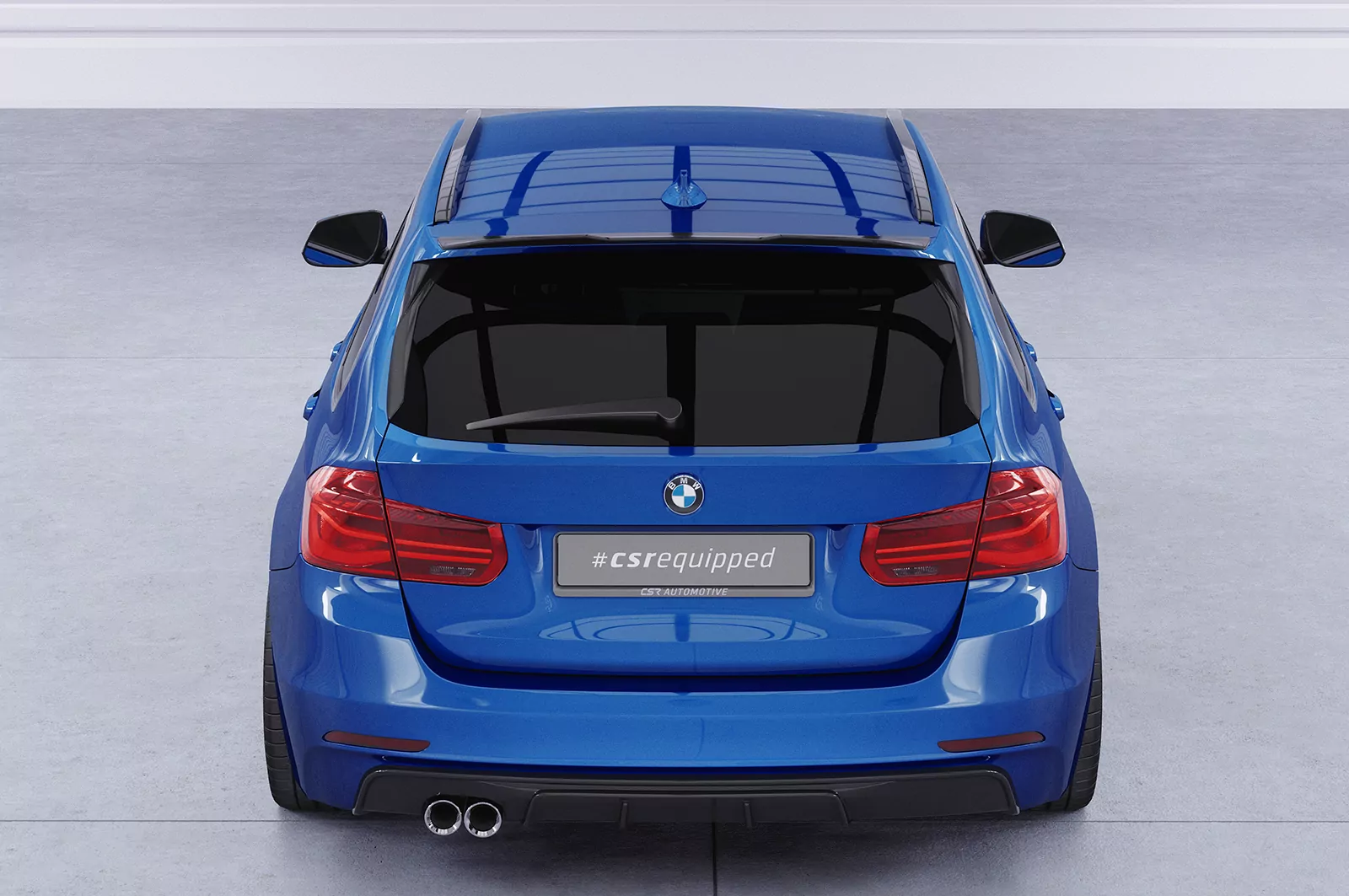 Heckflügel für BMW 3er F31 Touring HF192 Schwarz Strukturiert