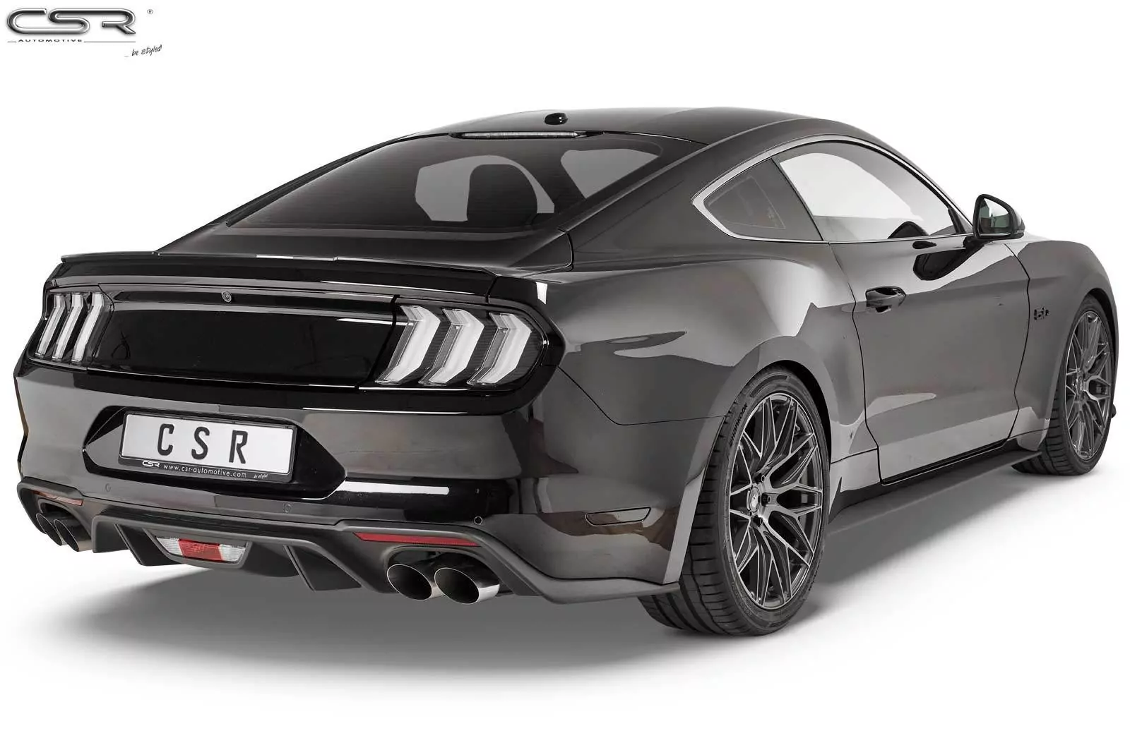 Heckflügel mit ABE für Ford Mustang VI HF727-M Carbon Look (matt)