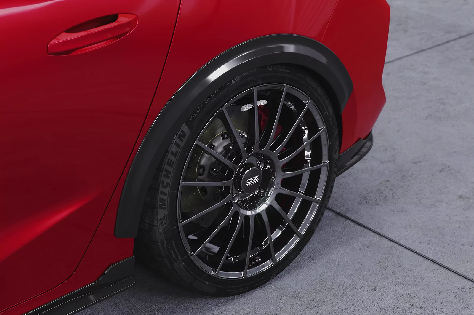 Kotflügelverbreiterung für Opel Astra L VB037 Schwarz Strukturiert