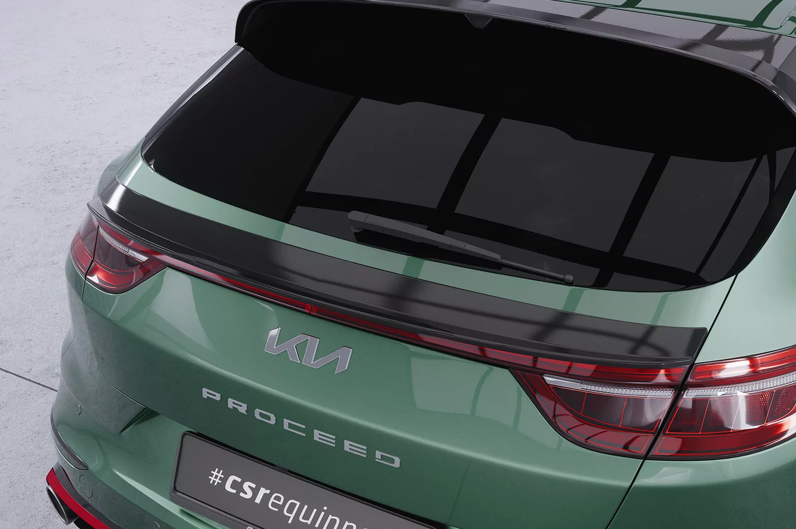 Heckflügel mit ABE für Kia Pro Ceed (CD) HF771 Strukturiert (schwarz matt)