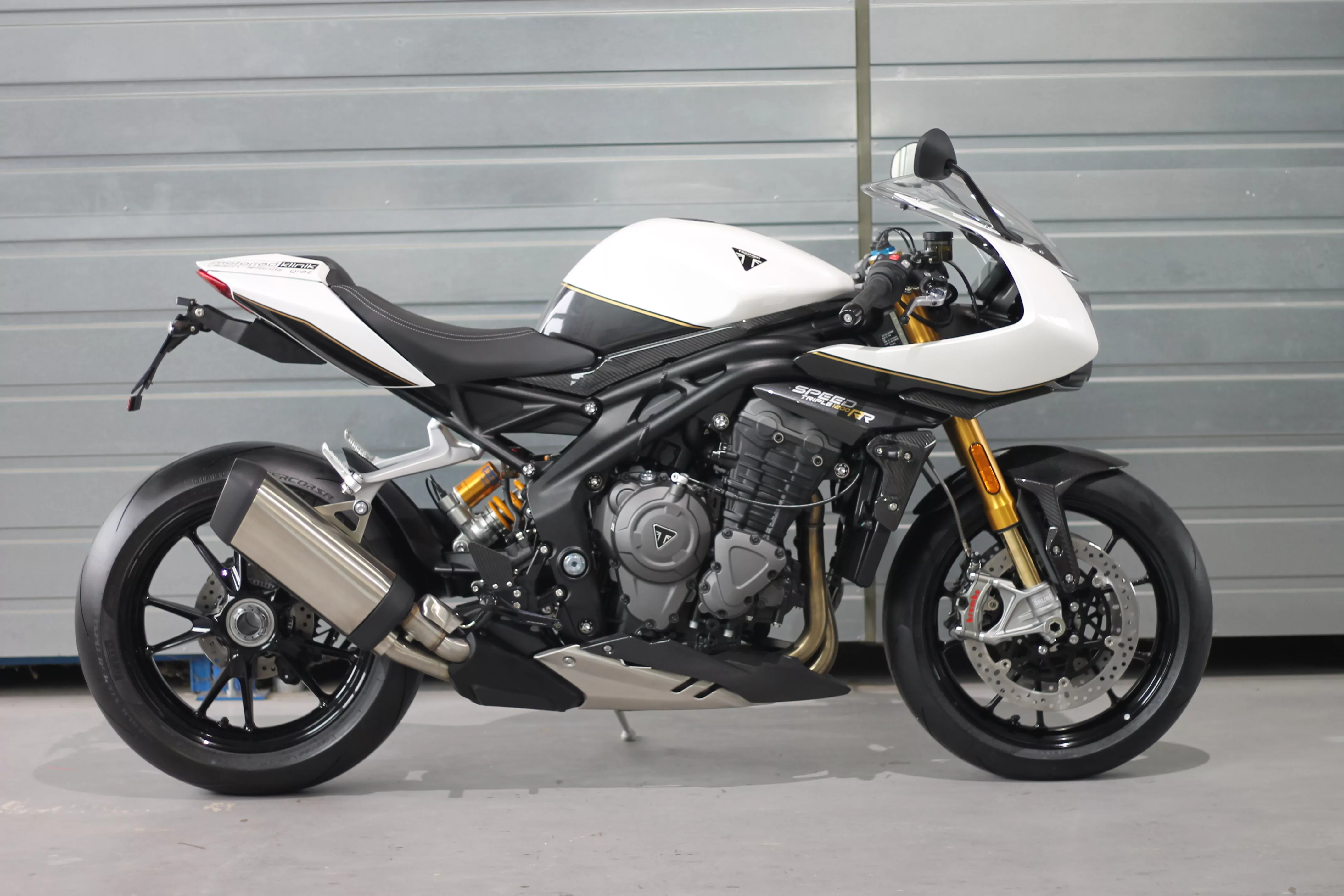 MG Biketec Sportfussrastenanlage / Rastenanlage / Fußrastenanlage mit ABE, gültig in D - A - CH für Triumph Speed Triple 1200 RS / RR ab 2021