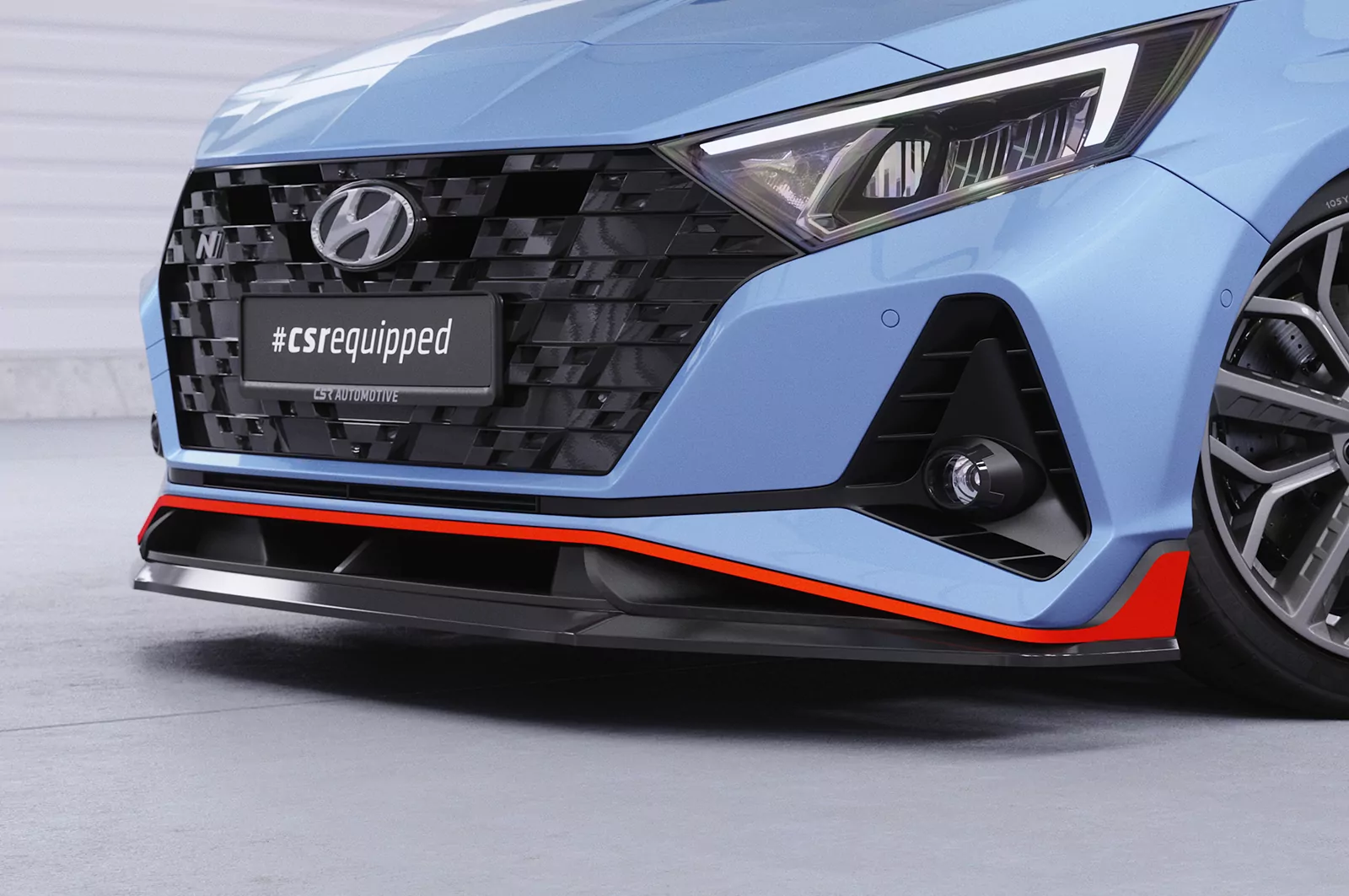 Cup-Spoilerlippe mit ABE für Hyundai I20 (BC3) N, N Performance und N-Line CSL588 Schwarz Strukturiert