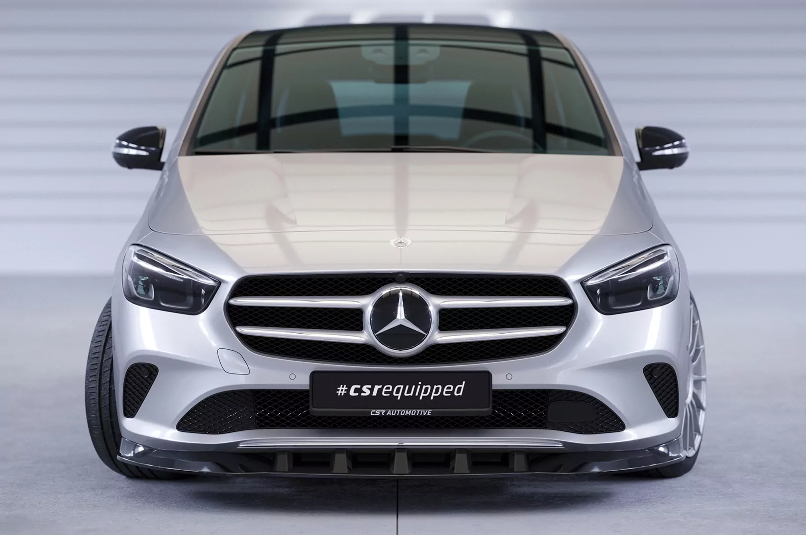 Cup-Spoilerlippe mit ABE für Mercedes Benz B-Klasse W247 CSL537 Schwarz Strukturiert