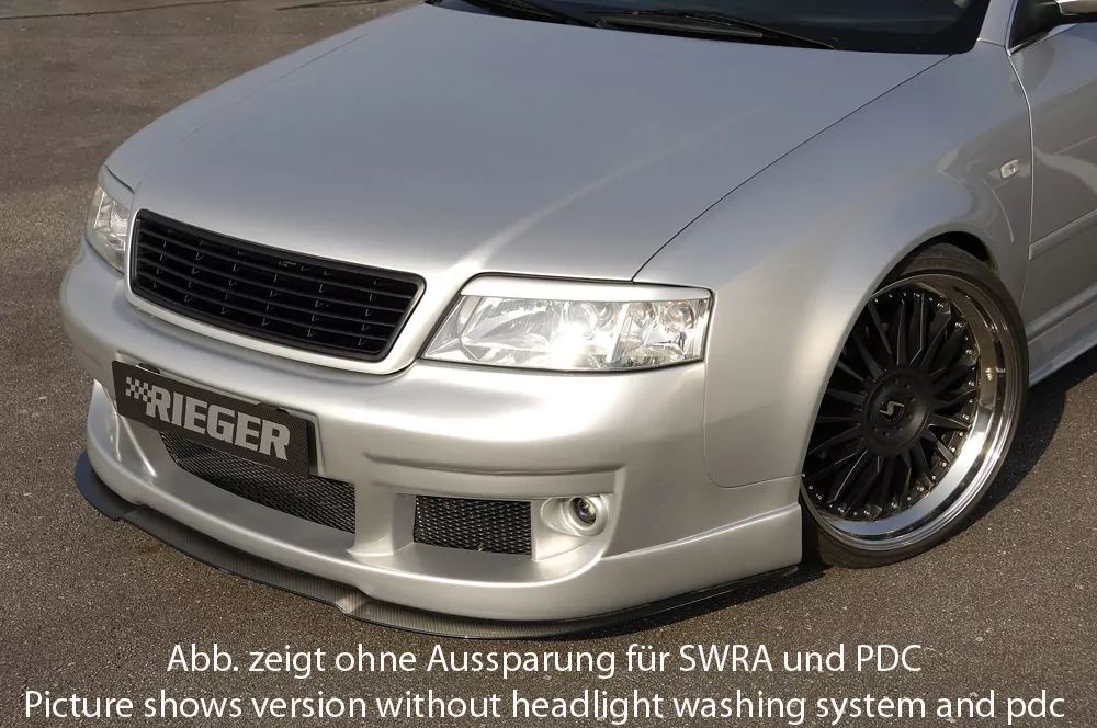 Rieger Spoilerstoßstange S6-Look für Audi A6 (4B) | Avant 01.97-06.01 (bis Facelift) -> bis Bj. 2001, nicht für V8!