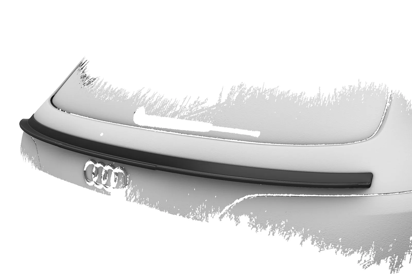 Heckflügel mit ABE für Audi Q5/SQ5 (Typ 8R) HF810-M Carbon Look (matt)