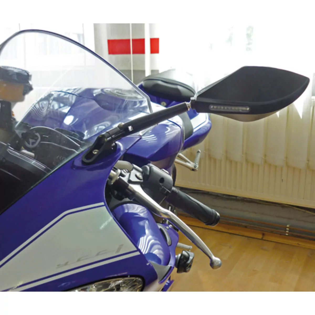 HIGHSIDER pro Verkleidungsspiegel Torezzo Schwarz Mit LED Blinker (Paar)