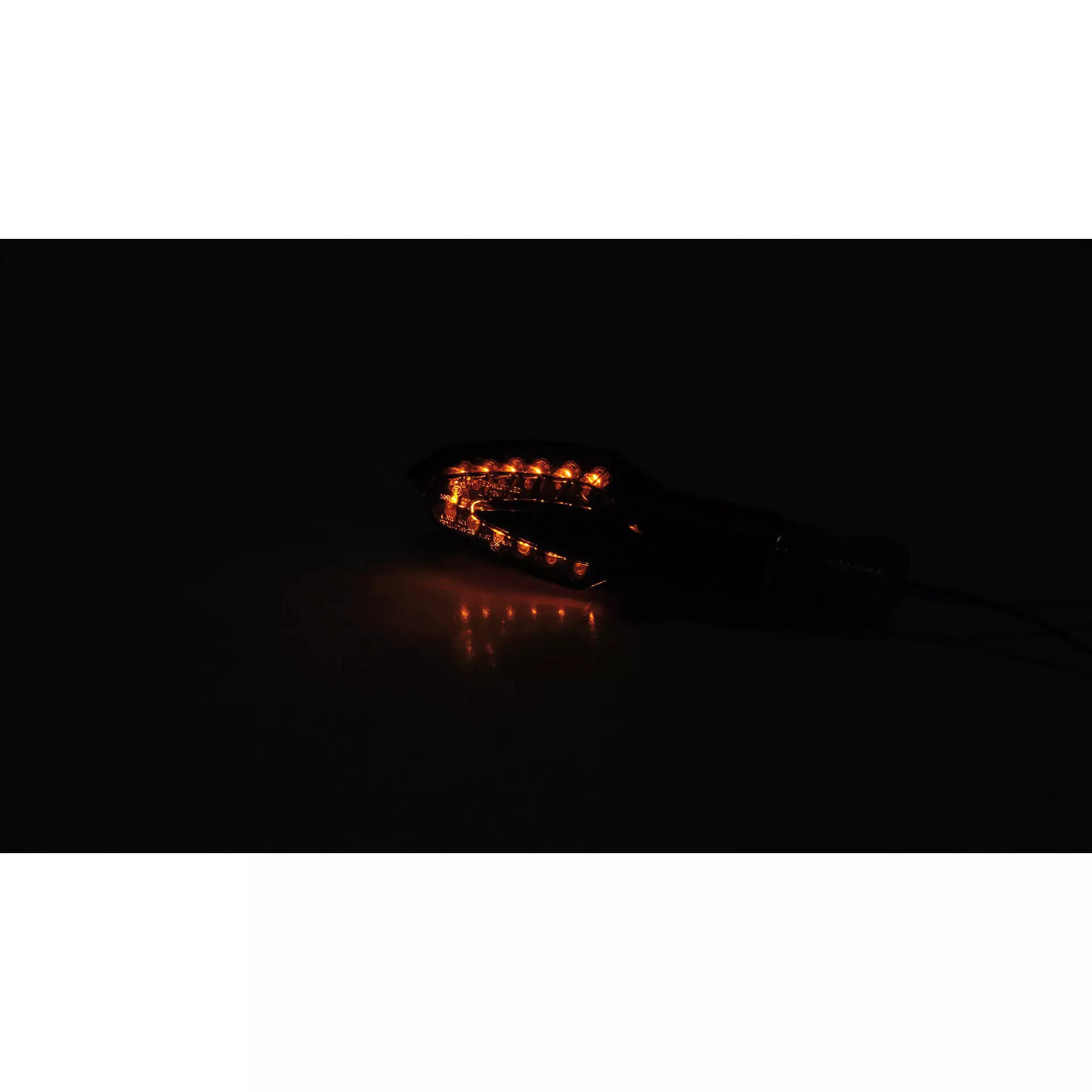 HIGHSIDER smart Vinci LED Blinker Gehäuse Schwarz / Linse Rauchgrau (Paar), Vorn & Hinten