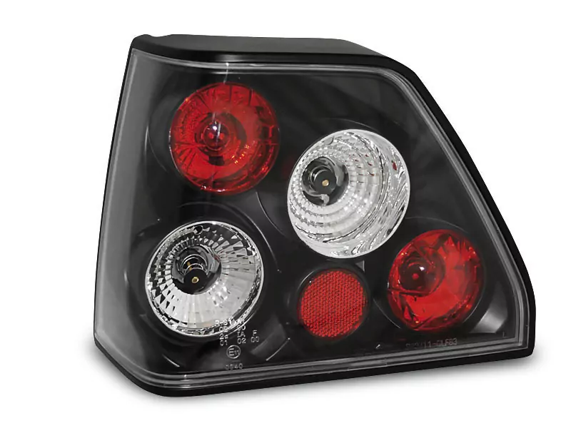 Tail Lights Black Fits Vw Golf 2 08.83-08.91
