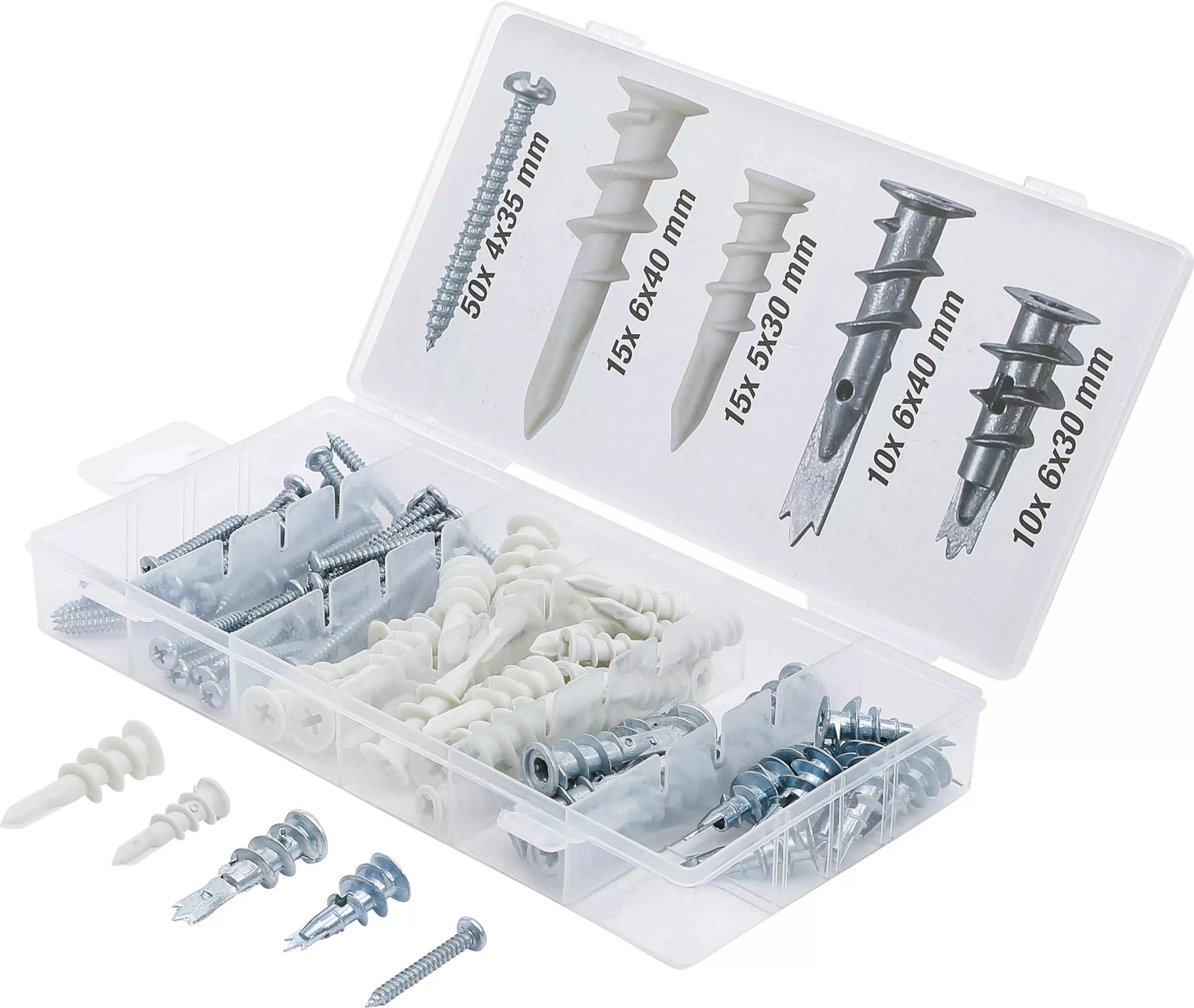 Gipskartondübel-Sortiment | 100-tlg.