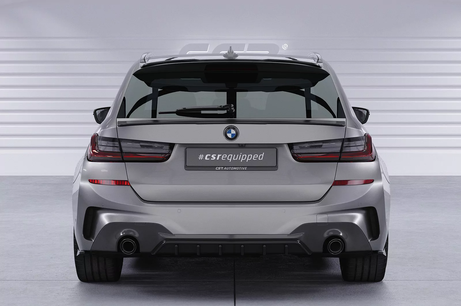 Heckflügel mit ABE für BMW 3er G21 HF765 Strukturiert (schwarz matt)